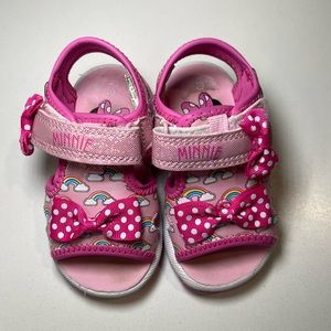 Pink Minnie Mouse Toddler Girl Sandal - Size 5 - Good Condition